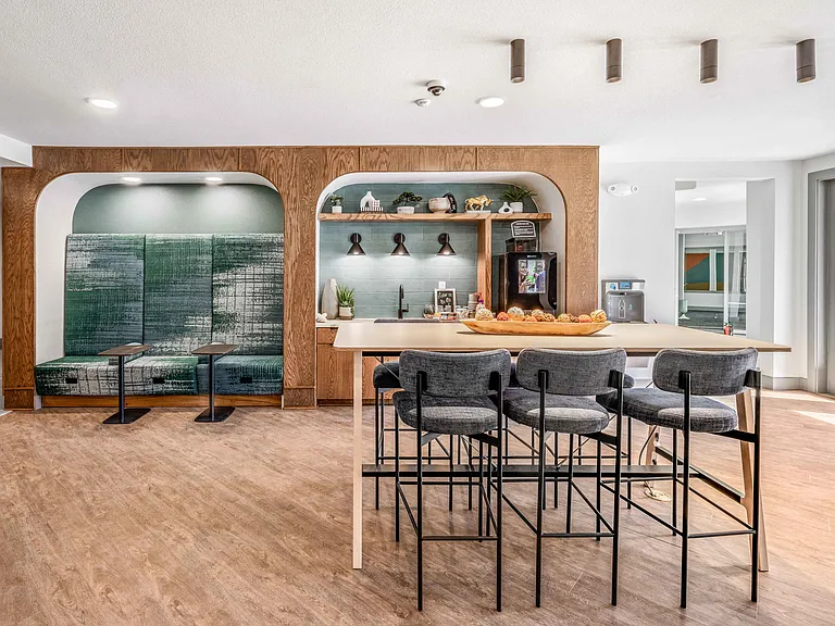 24-Hour Clubhouse with Coffee Bar and Wi-Fi