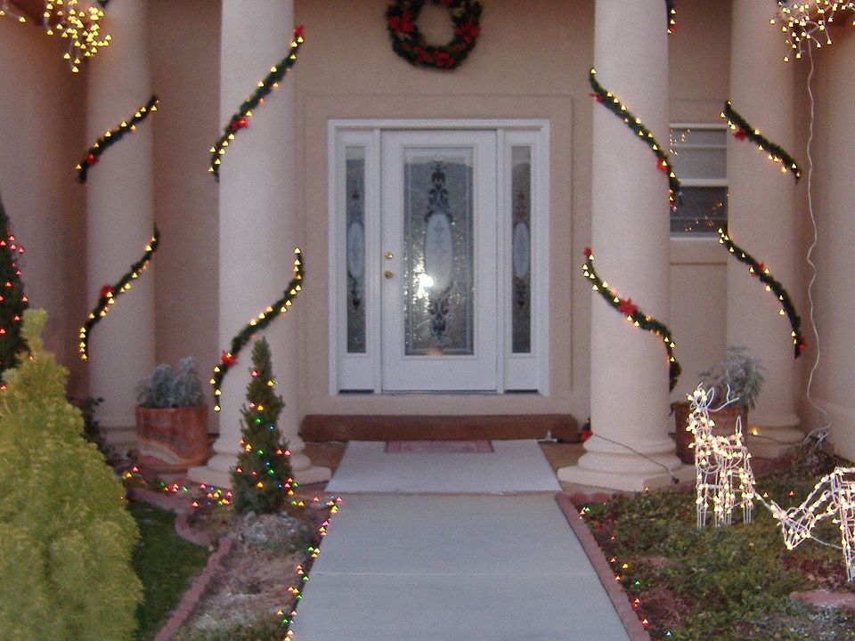 Entry at Christmas