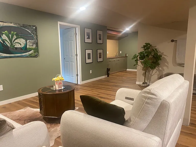 private den with new lounge furniture