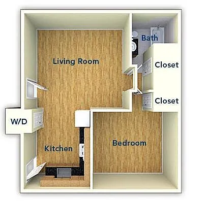 Floor plan One Bedroom