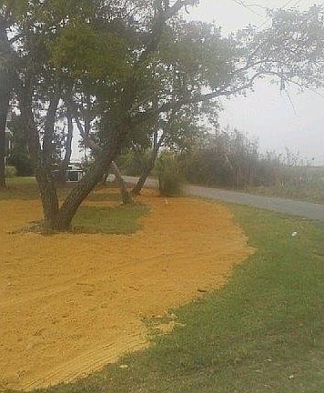 lot to left of road