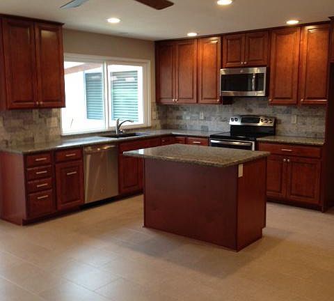 Kitchen with extra large pantry 