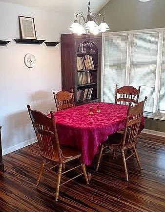 Dining area near the kitchen.