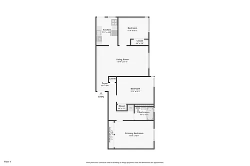 Floor plan 3 Bedroom