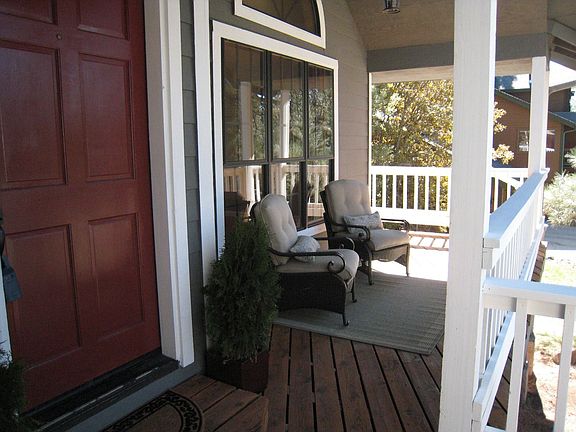 Front door and deck.