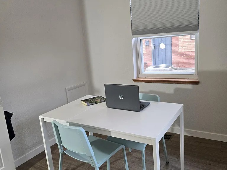 2nd bedroom or Office
This sun filled room can fit a queen bed.
Office: big enough for two desks and lovey view of backyard.