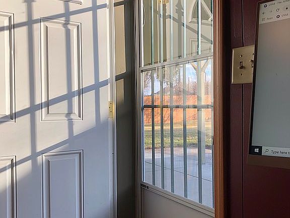 Looking out to patio