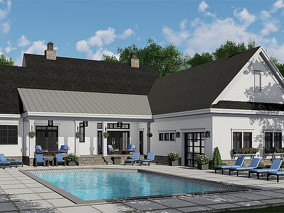 New Modern Farmhouse rear