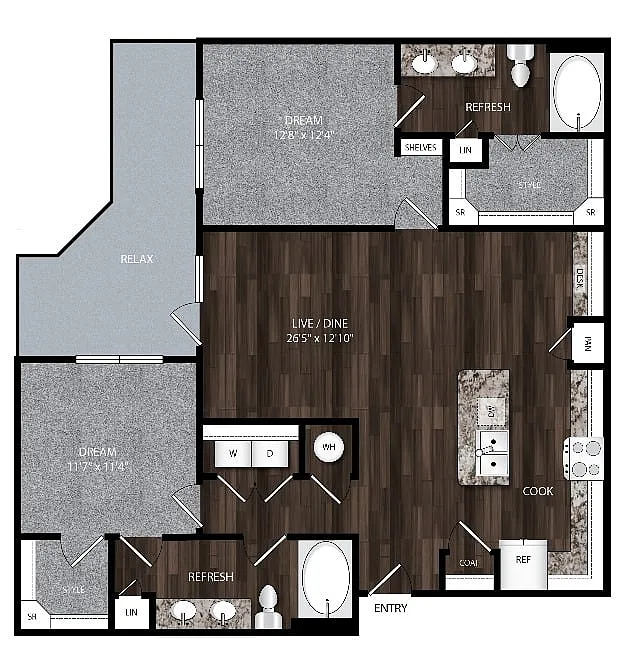 Floor plan B3