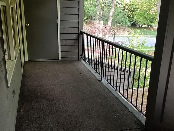 Balcony and storage area