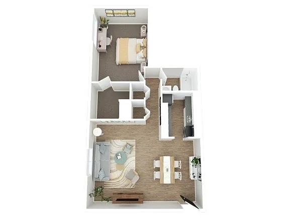 Floor plan 1BR - 1BTH