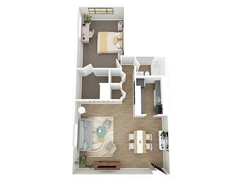 Floor plan 1BR - 1BTH
