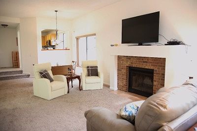 Snuggle up to the fireplace