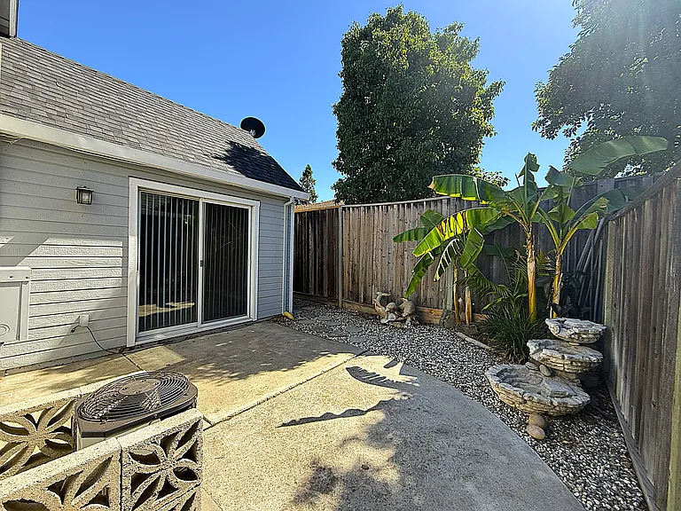 Private Backyard with Water Feature
