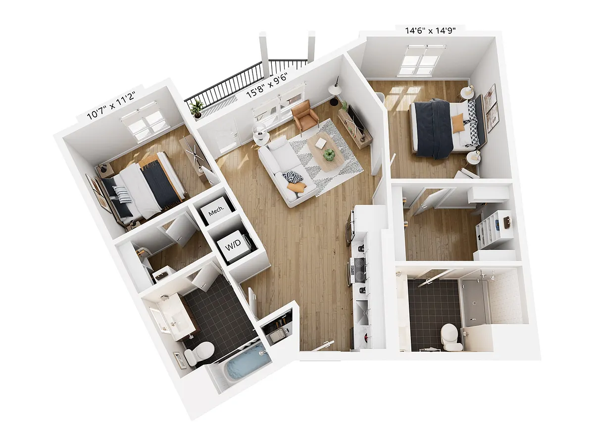 Floor plan B3
