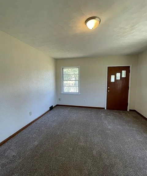 New carpet in the living room.