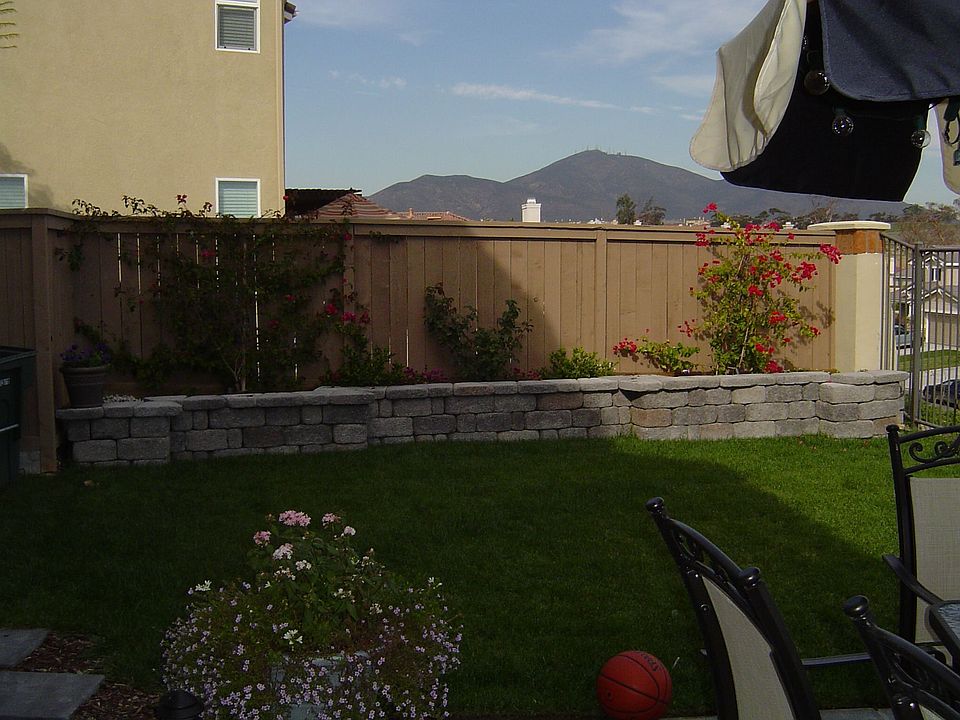 yard looking north