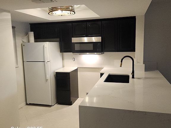 Newly remodeled kitchen. Appliances will be replaced with stainless steel.