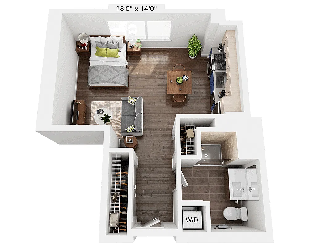 Floor plan Studio E1JJ