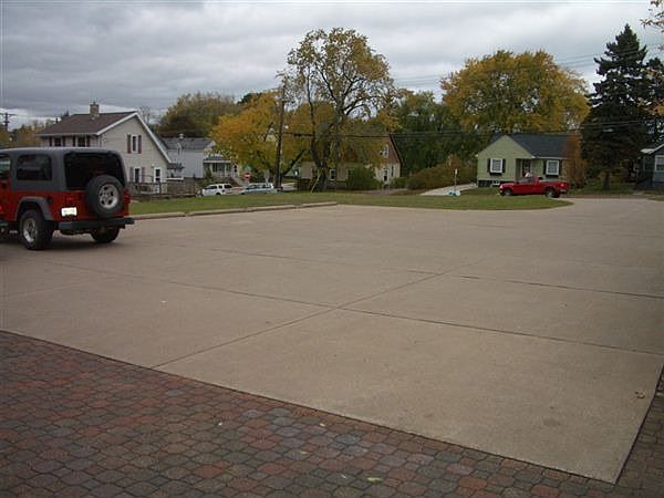 Concrete drive and parking