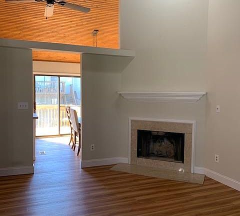 woodburning fireplace