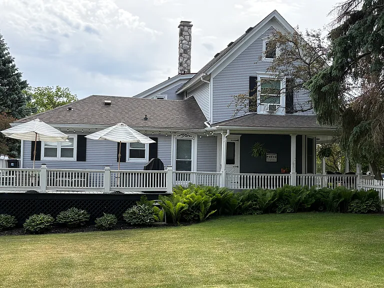 large fenced yard