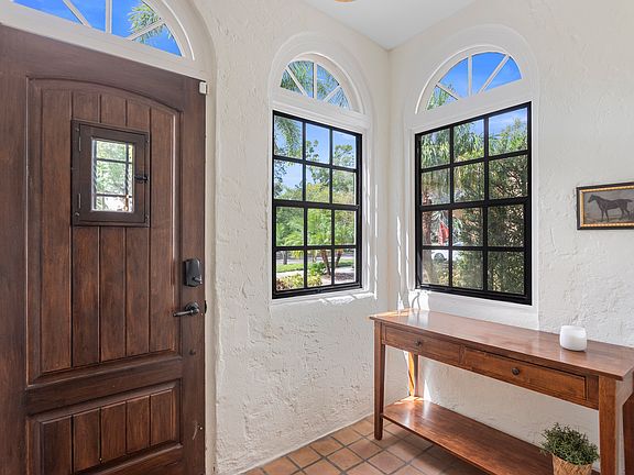 Front entrance with coat rack