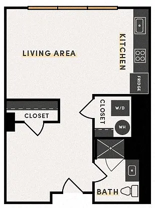 Floor plan Studio A