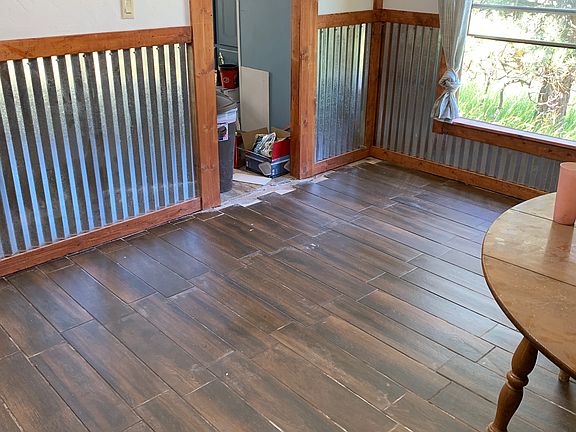 Dinning area  tile floors 