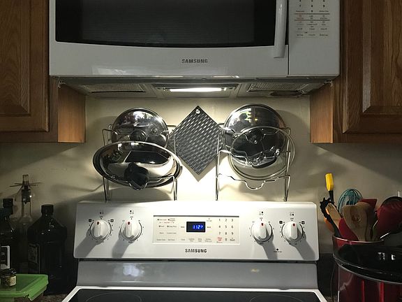 Stove with Microwave
