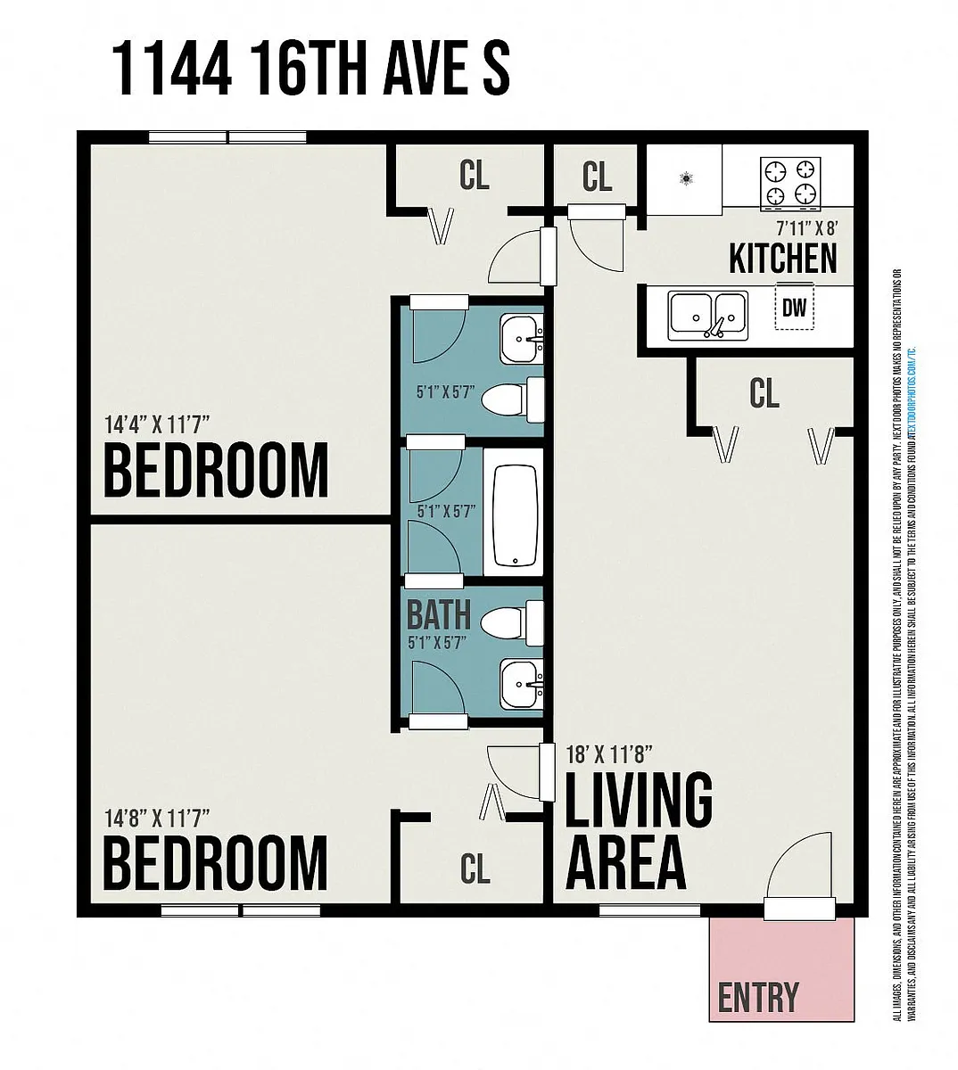 Floor plan 2 Bedroom