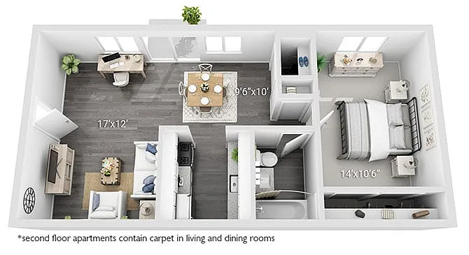 Floor plan A2 - Garden