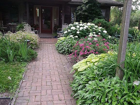 Entrance in summer