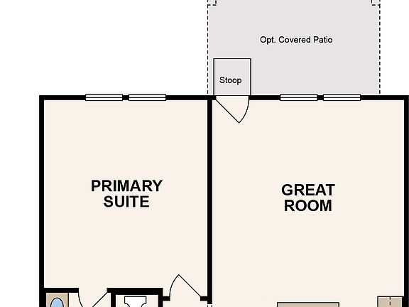 Navidad plan-first floor in The Hills at Deerbrooke in Leander, TX