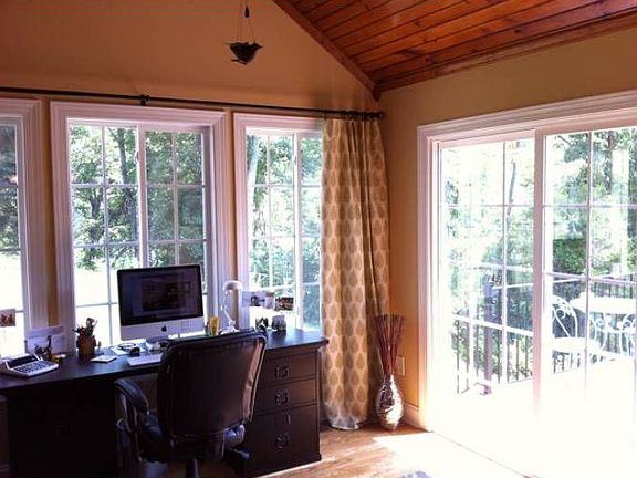 Sunroom w/ pine ceiling