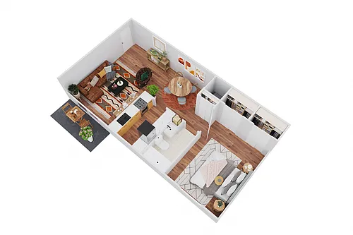 Floor plan One Bedroom
