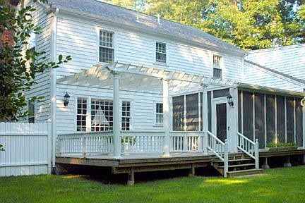 Deck With Pergola And Screened Room