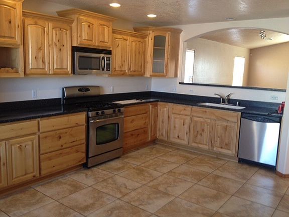 Custom cabinets in kitchen