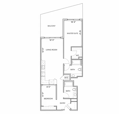 Floor plan One Bedroom