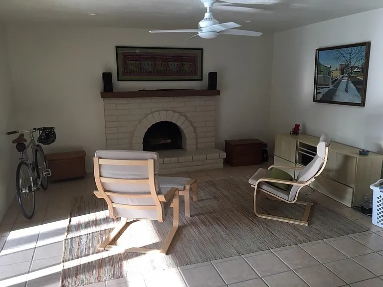 Family Room open to Kitchen
Wood burning fireplace