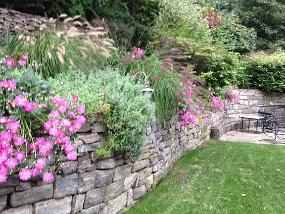 Lawn& terraced garden