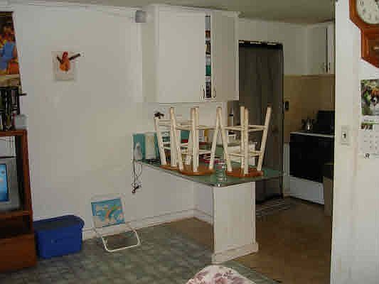 living area/kitchen