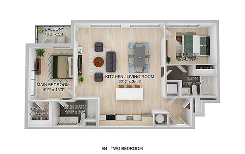 Floor plan B4