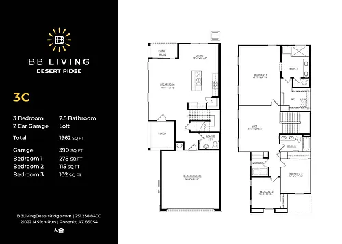 Floor plan 3C Townhome