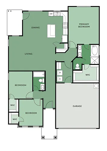 Floor plan The Bluebonnet
