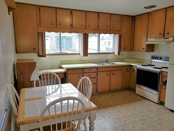 Natural wood cabinets
