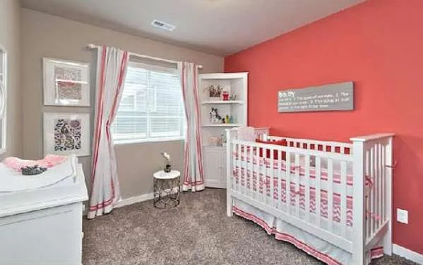 Room colors are representative