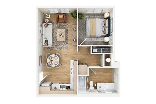 Floor plan 1 Bedroom