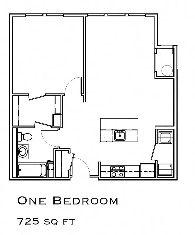 Floor plan One Bedroom