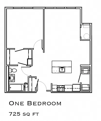 Floor plan One Bedroom
